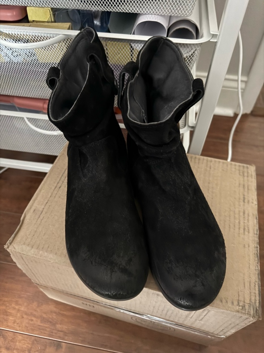 Birkenstock Salina Leather Slouchy Classic Women's Black Ankle Boots